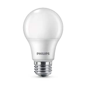 Philips 60-Watt Equivalent A19 Non-Dimmable Energy LED Bulb White (2700K) (4-Pack) 461129 - The Home Depot