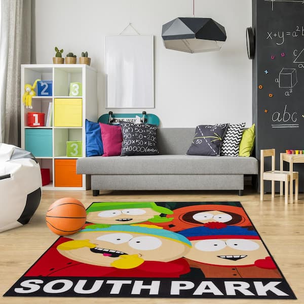 South Park Selfie Multi-Colored 4 ft. x 6 ft. Indoor Polyester Area Rug