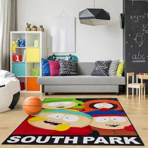 South Park Selfie Multi-Colored 4 ft. x 6 ft. Indoor Polyester Area Rug