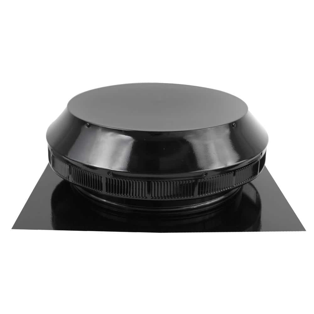 UPC 843951006130 product image for Pop Vent 144 NFA 14 in. Dia Aluminum Roof Louver Exhaust Vent in Black Finish | upcitemdb.com