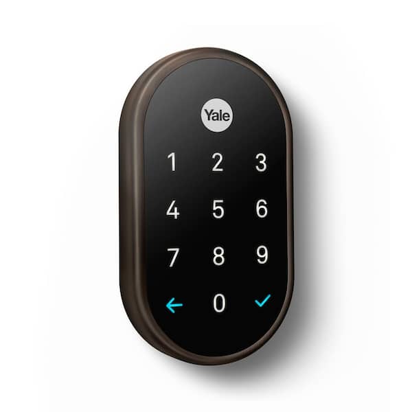 Google Nest x Yale Lock - Tamper-Proof Smart Deadbolt Lock with Nest Connect - Oil Rubbed Bronze