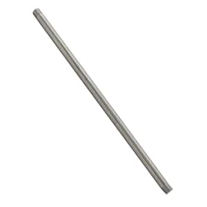 1/2 in. x 1 ft. Brass IPS Pipe Nipple, Satin Nickel