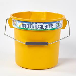 3.5 Gal. Yellow Round 14 Qt. Utility ECO Bucket 100% Made from Recycled Water Bottles
