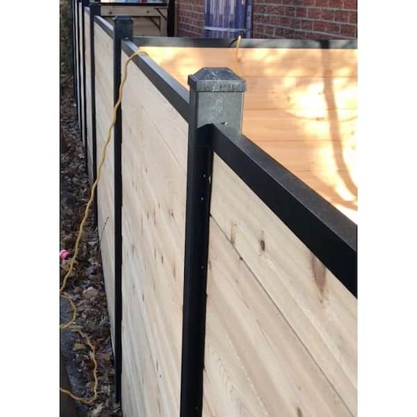 1 in. x 1.5 in. Aluminum Cap Rail for Top of Horizontal Slip Fence System