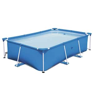 8.5 ft. x 5.5 ft. Rectangular Framed Above Ground Swimming Pool with Filter Pump