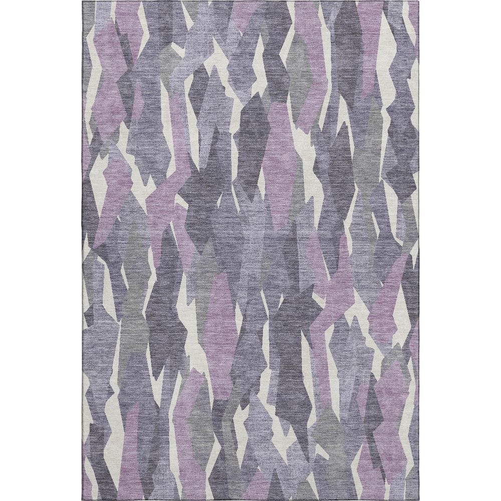 Mayfield Premium Machine Washable Abstract AMF2329 Purple 10 ft. x 14 ft. Area Rug price history on PriceWatchPro