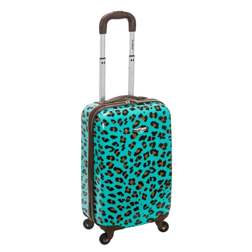 Animal 20 in. Hardside Carry-On, Blue Leopard