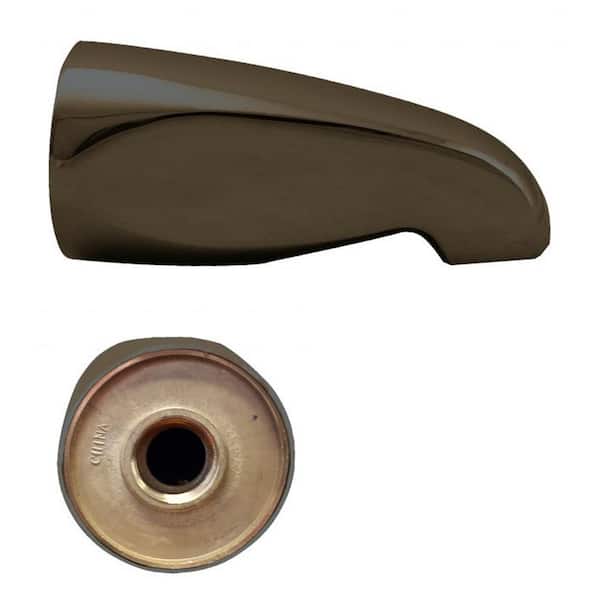 Westbrass 5-1/2 in. Brass Standard Tub Spout in Oil Rubbed Bronze