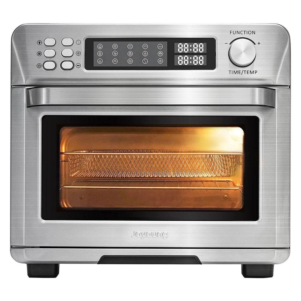25 qt. Air Fryer Toaster Convection Toaster Oven with 14-Presets, Stainless Steel, Silver