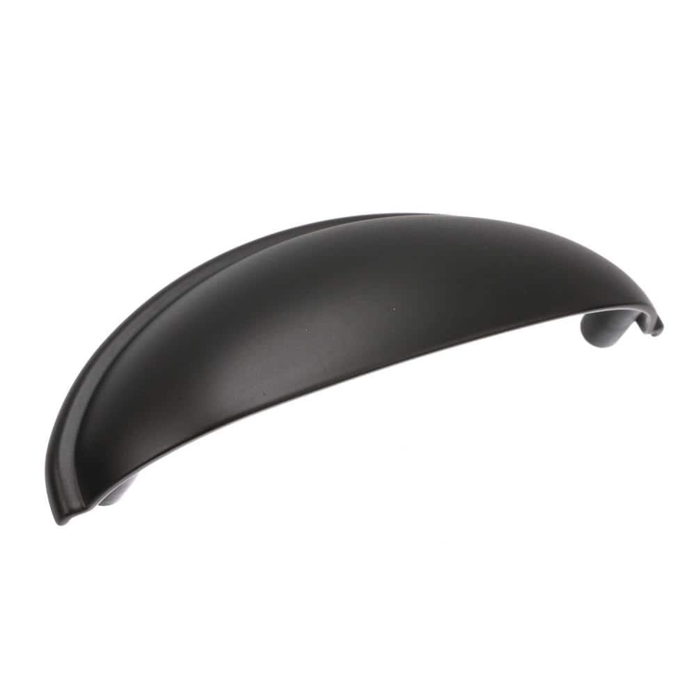 Amerock Ravino 3 in. (76mm) Classic Matte Black Cabinet Cup Pull ...