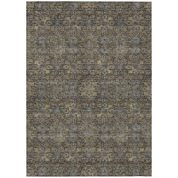 Chantille Machine Washable Indoor/Outdoor Abstract ACN2705 Black 3 ft. x 4 ft. Area Rug