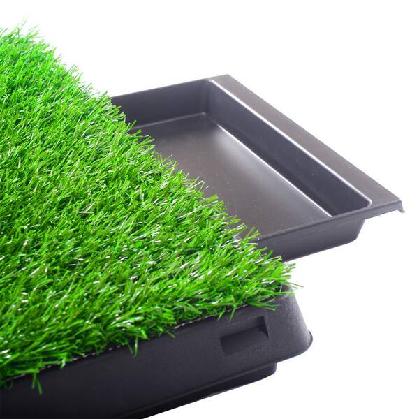 Dog Grass Pee Pad With Tray Pet Potty Grass Mat Complete Potty
