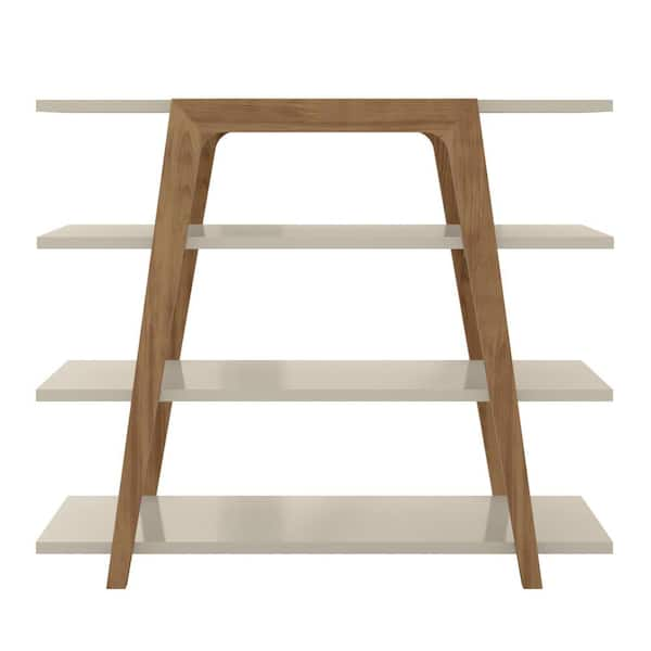 off white ladder bookcase