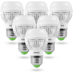 60-Watt Equivalent A15 Non-Dimmable E26 LED Light Bulb 2700K Warm White (6-Pack)