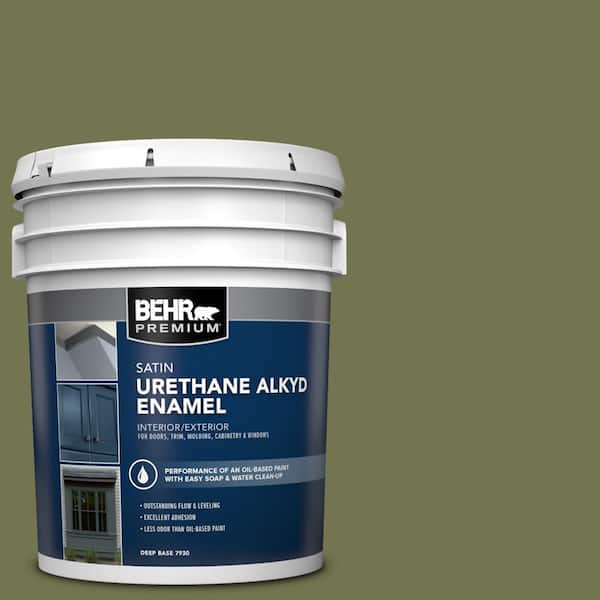 5 gal. #S360-6 Secret Meadow Urethane Alkyd Satin Enamel Interior/Exterior Paint