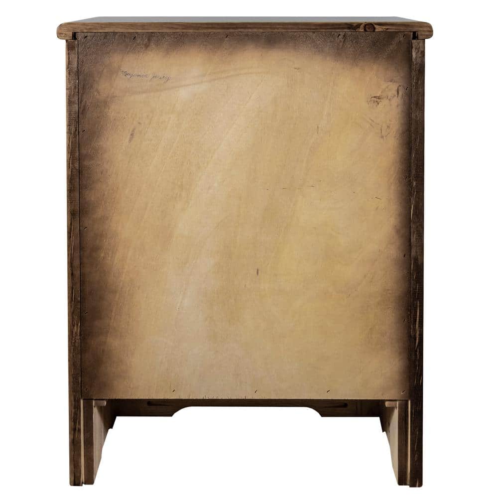 Early American 24" Pine Accent Cabinet with Adjustable Shelves