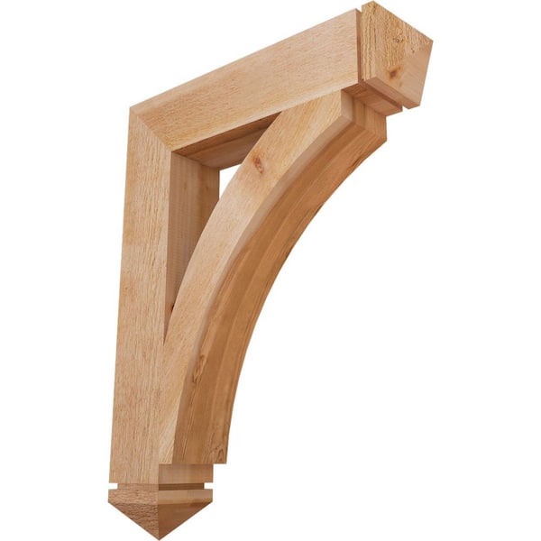 Ekena Millwork 6 in. x 38 in. x 30 in. Western Red Cedar Thorton Arts and Crafts Rough Sawn