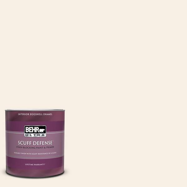 BEHR ULTRA 1 qt. #ECC-50-2 Rustic Cream Extra Durable Eggshell Enamel Interior Paint & Primer