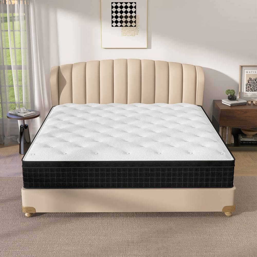 Chevni Queen Medium Memory Foam Hybrid Mattress 12 In. Bed-in-a-box 