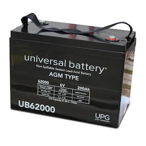 6-Volt 200 Ah I4 Terminal Sealed Lead Acid (SLA) AGM Rechargeable Battery