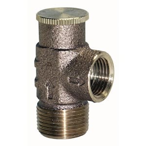 1/2 in. Brass Relief Valve for Use with Well Pressure Tanks