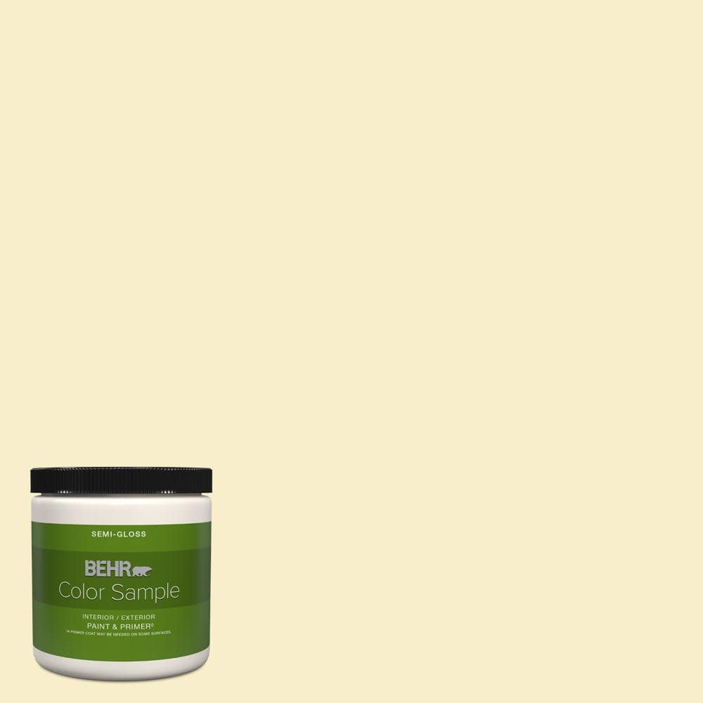 BEHR PREMIUM PLUS 8 oz. #ECC-11-1 Daybreak Sun Semi-Gloss Interior ...