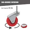 Big Red 2.5 In. Caster Wheels Set Of 6, Heavy Duty 360 Swivel Stem Casters Of Garage Mechanics Chair Or Creeper Atr6551 6pb - View #2