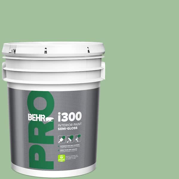 BEHR PRO 5 gal. #BIC-25 Spring Sprig Semi-Gloss Interior Paint