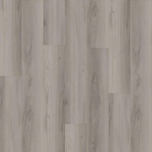 Take Home Sample-Fluent Amelia Medium Gray 9.37 in. W x 4 in. L Waterproof Laminate Wood Flooring