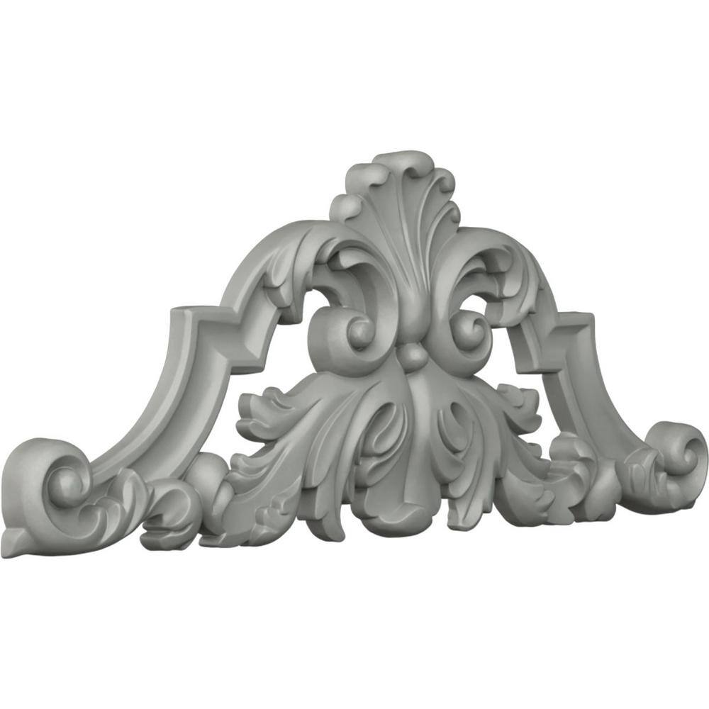 Ekena Millwork Savona 8.88'' H x 22.25'' W x 1.125'' D Urethane Onlay Scroll