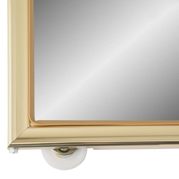 Contractors Wardrobe 96 in. x 81 in. Asprey Bright Gold Aluminum