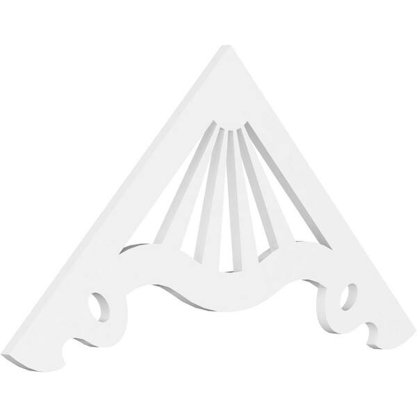 Ekena Millwork Marshall 1 in. D x 24 in. W x 48 in. L Signature Urethane Gable Pediment