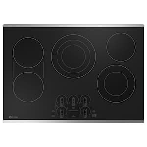 Profile 30 in. 5 Burner Element Smart Radiant Electric Cooktop in Stainless Steel