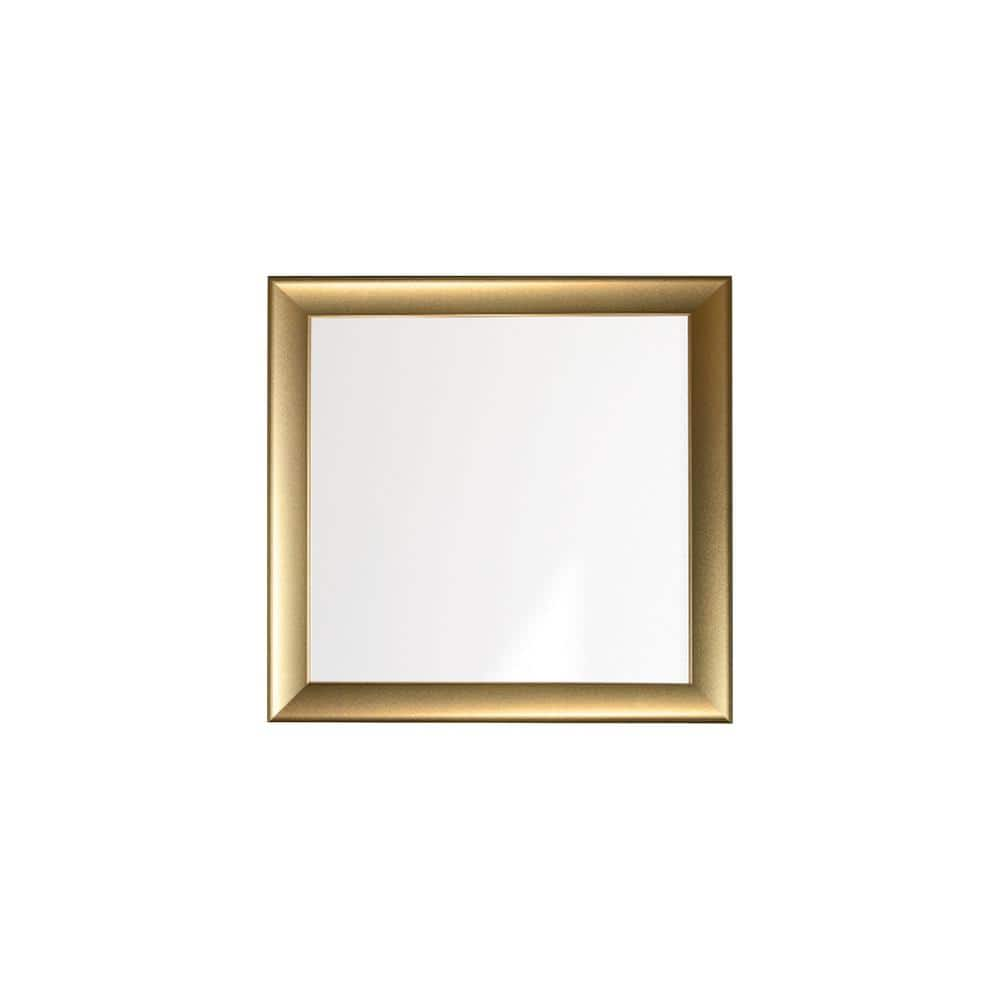 BrandtWorks Modern Swirled Gold Wall Mirror 32 in. W x 32 in. H 138SQ ...