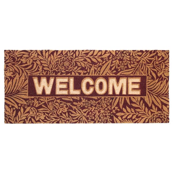 Chesapeake Coir Brown Non-Slip Outdoor Doormat (20 in. x 46 in.)