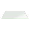 Fab Glass and Mirror 18 in. x 54 in. Clear Rectangle Glass Table Top, 1/2 in. Thick, Beveled Edge Polished Tempered Radius Corners T-18x54REC12THB