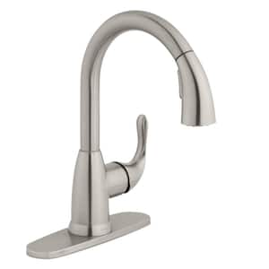 Dylan Single-Handle Pull-Down Sprayer Kitchen Faucet in Stainless Steel