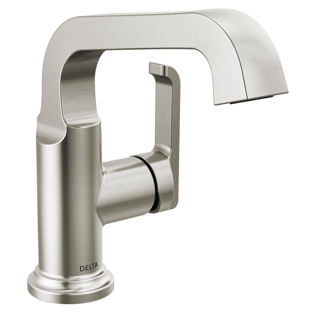 Lumicoat Stainless Single Handle Bathroom Faucet with Drain Assembly