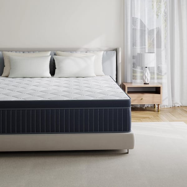Full Size Plush Hybrid Gel Memory Foam 12 in. Innerspring Euro Top Support and Breathable Mattress