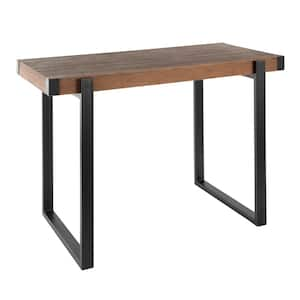 Best Master Furniture Eva 55 in. Weathered Grey Wood Counter Height ...