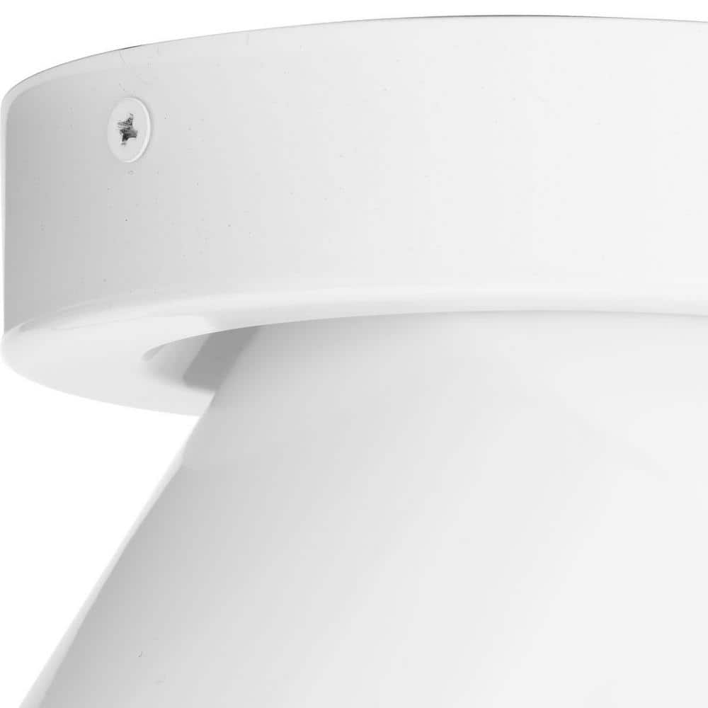 White Aluminum LED Indoor/Outdoor Flush Mount Light