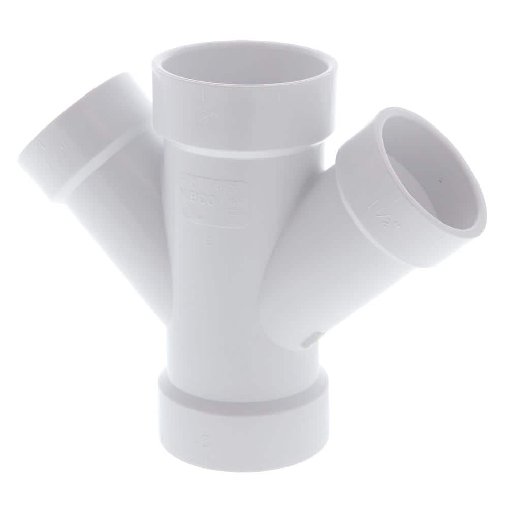 UBCBW45SSH ２つ NIBCO 2 in. PVC DWV 45-Degree Spigot x Hub Street Elbow