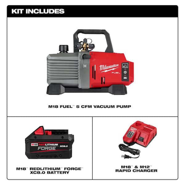 M18 18V Lithium-Ion Cordless 5 CFM Vacuum Pump Kit
