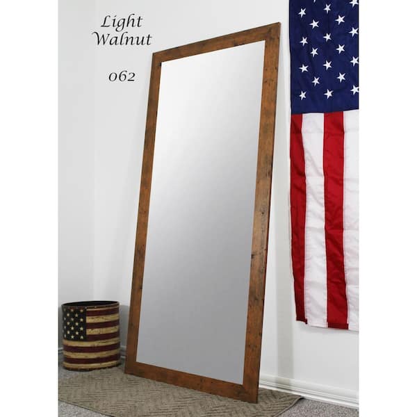 Unbranded Large Light Brown Composite Rustic Mirror (59.5 in. H X 20.5 in. W)