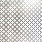 24 in. x 36 in. Cloverleaf Aluminum Sheet in Silver