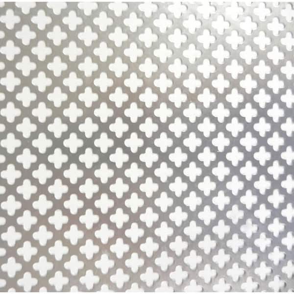 M-D Building Products 36 in. x 36 in. Cloverleaf Aluminum Sheet, Silver