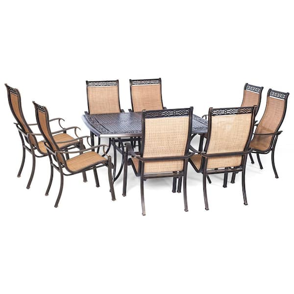 Cambridge Legacy 9 Piece Patio Outdoor, Large Outdoor Dining Table And Chairs