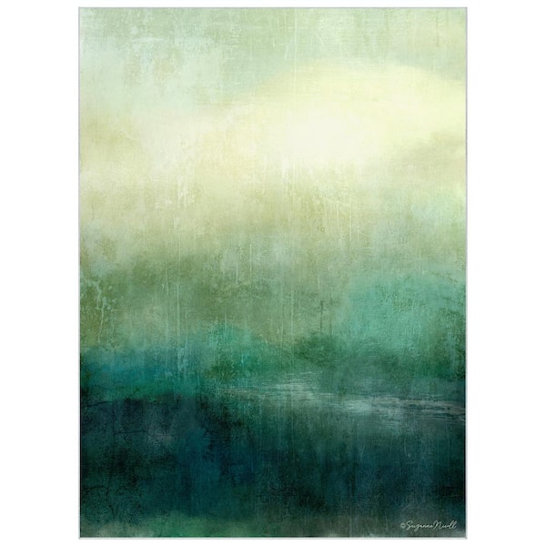 Green 8 ft. x 10 ft. Hidden Path I Washable Art Area Rug