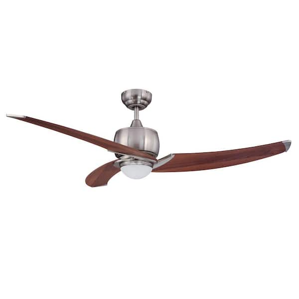 Designers Choice Collection Treo 52 in. Satin Nickel Ceiling Fan