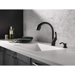 Shiloh Single-Handle Pull-Out Sprayer Kitchen Faucet with ShieldSpray in Matte Black